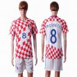 2016 Croatia team PROSINECKI #8 white red soccer jersey home