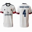 2020-2021 Real Madrid Thailand version #4 SERGIO RAMOS white soccer jerseys home