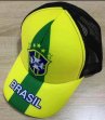 2018 World cup Brazil yellow soccer caps
