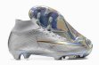 2023 Nike Air Zoom Mercurial Superfly IX Elite FG gray blue soccer shoes