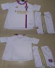 2023-2024 Olympique Lyonnais club white kid soccer jerseys home