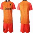 2021-2022 Liverpool club orange red goalkeeper soccer jersey