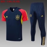 2023-2024 Spain team blue red Soccer uniforms with Long Trousers -C987