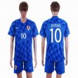 2016 Croatia team BOBAN #10 blue soccer jersey away