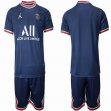 2021-2022 Paris Saint-Germain club blue soccer jerseys home