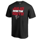 Professional customized Atlanta Falcons T-Shirts black-4