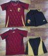 2024-2025 Belgium team red black kid Soccer Jerseys home