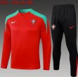 2024-2025 Portugal team red black soccer uniforms with Long Trousers B902