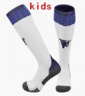 2024 Manchester United club white blue kid soccer socks away