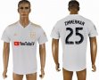 2018-2019 Los Angeles FC thailand version #25 ZIMMERMAN white soccer jersey away