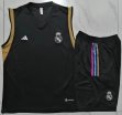 2023-2024 Real Madrid Club black soccer vest uniforms D891