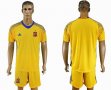 2018 World Cup Spain Yellow goalkeeper soccer jersey