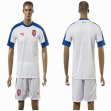 2016 Czech Republic team white soccer jersey away