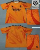 2024-2025 Real Madrid club orange soccer jersey away-QQ