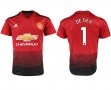 2018-2019 Manchester United thailand version #1 DE GEA red soccer jersey home