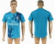 2017-2018 Real Madrid Thailand version blue soccer jersey away