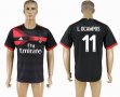 2017-2018 AC milan #11 L.OCAMPOS Thailand version black soccer jersey away