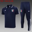 2023-2024 Italy team blue Polo soccer uniforms with Long Trousers -C1040