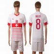 2016 Switzerland Team INLER #8 white soccer jerseys away