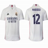 2020-2021 Real Madrid Thailand version #12 MARCELO white soccer uniforms home