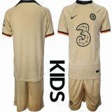 2022-2023 Chelsea club beige kid soccer jerseys second away