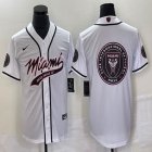 Inter Miami CF blank white jerseys Joint name big logo-BD