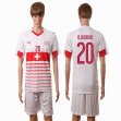 2016 Switzerland Team DJOUROU #20 white soccer jerseys away