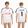 2018-2019 Liverpool club #1 KLOPP thailand version white soccer jersey away