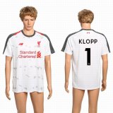 2018-2019 Liverpool club #1 KLOPP thailand version white soccer jersey away