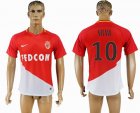 2017-2018 Monaco Thailand Version #10 SILVA red white soccer jersey home