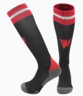 2024 Manchester United club black red soccer socks home