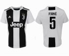 2018-2019 Juventus thailand version #5 PJANIC white soccer jerseys home