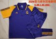 2023-2024 Real Madrid club Polo blue Yellow soccer uniforms with long shorts C1079