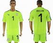 2018 World Cup Uruguay fluorescent green #1 MUSLERA goalkeeper soccer jersey