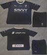 2023-2024 Al-Hilal Saudi Football Club black soccer jersey