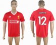 2017-2018 Liverpool Thailand version #12 GOMEZ red soccer jersey home