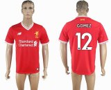 2017-2018 Liverpool Thailand version #12 GOMEZ red soccer jersey home