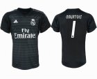 2018-2019 Real Madrid #7 COURTOIS thailand version black goalkeepe soccer jersey