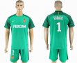 2017-2018 Monaco club #1 SUBASIC green goalkeeper soccer jersey