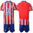 2024-2025 Atletico Madrid club red blue soccer jerseys home