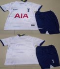 2023-2024 Tottenham Hotspur Club white blue kids soccer jerseys home