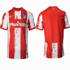 2021-2022 Atletico Madrid club thailand version red blue soccer jersey home