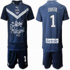 2019-2020 Girondins de Bordeaux #1 COUSTIL blue soccer jersey home