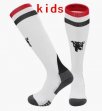 2024 Manchester United club white kid soccer socks second away