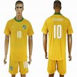 2016-2017 Ivory team GERVINHO #10 yellow soccer jersey home