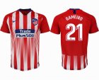 2018-2019 Atletico Madrid thailand version #21 GAMEIRO red soccer jersey home