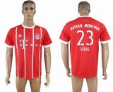 2017-2018 Bayern Munich Thailand version #23 VIDAL red soccer uniforms home