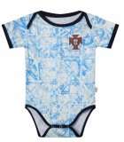 Portugal team blue white soccer baby clothes away