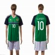 2016 Northern Ireland team K.LAFFERTY #10 green white soccer jerseys home