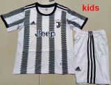 2022-2023 Juventus club white black kid soccer jerseys home